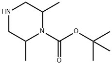 1-BOC-2,6-DIMETHYL-PIPERAZINE Structure