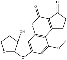 AFLATOXIN M2 구조식 이미지