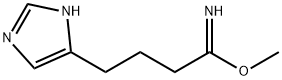 1H-Imidazole-4-butanimidic  acid,  methyl  ester  (9CI) Structure