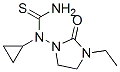 Thiourea, N-cyclopropyl-N-(3-ethyl-2-oxo-1-imidazolidinyl)- (9CI) 구조식 이미지