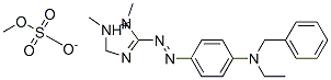 3-[[4-[benzylethylamino]phenyl]azo]-1,2-dimethyl-1H-1,2,4-triazolium methyl sulphate 구조식 이미지
