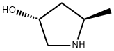 3-Pyrrolidinol, 5-Methyl-, (3R,5R)- 구조식 이미지