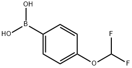 Boronic acid, [4-(difluoromethoxy)phenyl]- (9CI) 구조식 이미지