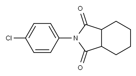 2-(4-Chlorophenyl)-3a,4,5,6,7,7a-hexahydro-1H-isoindole-1,3(2H)-dione 구조식 이미지