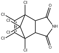 1,4,5,6,7,7-HEXACHLOROBICYCLO(2.2.1)-5-HEPTENE-2,3-DICARBOXIMIDE 구조식 이미지