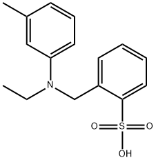 2-[[ethyl(p-tolyl)amino]methyl]benzenesulphonic acid       Structure