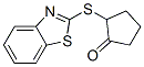 2-(Benzothiazole-2-ylthio)cyclopentanone 구조식 이미지