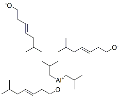 (E)-diisobutyl(6-methylhept-3-en-1-olato)aluminium Structure