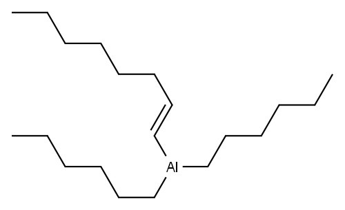 (E)-dihexyloct-1-enylaluminium  Structure