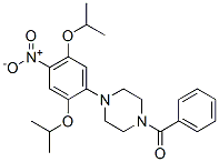 1-Benzoyl-4-[2,5-bis(1-methylethoxy)-4-nitrophenyl]piperazine 구조식 이미지