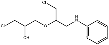 1-chloro-3-[1-(chloromethyl)-2-(2-pyridylamino)ethoxy]propan-2-ol 구조식 이미지