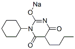 5-Butyl-1-cyclohexyl-2-sodiooxy-4,6(1H,5H)-pyrimidinedione Structure