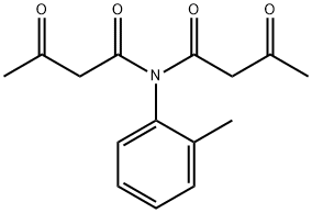 N-(1,3-dioxobutyl)-3-oxo-N-(o-tolyl)butyramide  구조식 이미지