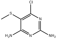 6-chloro-5-methylsulfanyl-pyrimidine-2,4-diamine 구조식 이미지