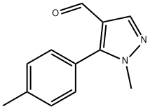 1-Methyl-5-p-tolyl-1H-pyrazole-4-carbaldehyde Structure