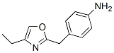 Benzenamine, 4-[(4-ethyl-2-oxazolyl)methyl]- (9CI) 구조식 이미지