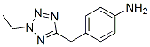 Benzenamine, 4-[(2-ethyl-2H-tetrazol-5-yl)methyl]- (9CI) 구조식 이미지