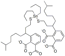 (dibutylstannylene)bis(thioethylene) diisooctyl diphthalate 구조식 이미지