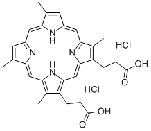 DEUTEROPORPHYRIN IX DIHYDROCHLORIDE Structure