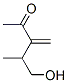 2-Pentanone, 5-hydroxy-4-methyl-3-methylene- (9CI) 구조식 이미지