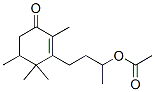 3-(3-Acetyloxybutyl)-2,4,4,5-tetramethyl-2-cyclohexen-1-one 구조식 이미지