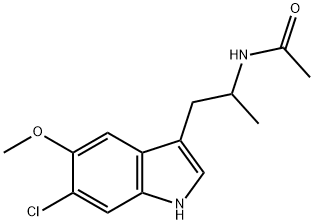 B-METHYL-6-CHLOROMELATONIN Structure