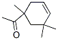 1-(1,5,5-trimethyl-3-cyclohexen-1-yl)ethan-1-one  Structure