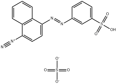 bis[4-[(3-sulphophenyl)azo]naphthalene-1-diazonium] sulphate Structure