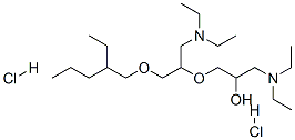 1-(diethylamino)-3-[2-(diethylamino)-1-[[(2-ethylpentyl)oxy]methyl]ethoxy]propan-2-ol dihydrochloride Structure