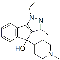 1,4-Dihydro-1-ethyl-3-methyl-4-(1-methyl-4-piperidyl)indeno[1,2-c]pyrazol-4-ol 구조식 이미지