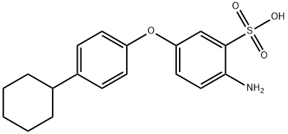 2-amino-5-(4-cyclohexylphenoxy)benzenesulphonic acid 구조식 이미지