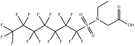 N-에틸-N-[(펜타데카플루오로헵틸)술포닐]글리신 구조식 이미지