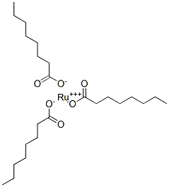 루테늄(3+)옥타노에이트 구조식 이미지