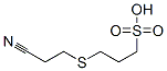3-[(2-cyanoethyl)thio]propanesulphonic acid Structure