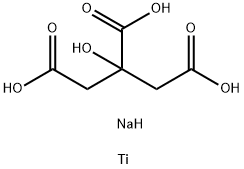 citric acid, sodium titanium salt 구조식 이미지