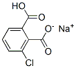 sodium hydrogen 3-chlorophthalate Structure