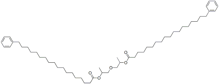 oxybis(methyl-2,1-ethanediyl) bis(phenyloctadecanoate) Structure