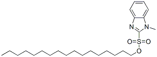 2-헵타데실-1-메틸-1H-벤즈이미다졸술폰산 구조식 이미지