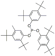 트리스-(2,4-DI-TERT-부틸-5-메틸-페닐)인산염 구조식 이미지