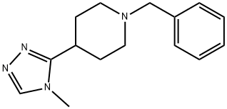5-(1-BENZYLPIPERIDIN-4-YL)-4-METHYL-4H-1,2,4-TRIAZOLE Structure