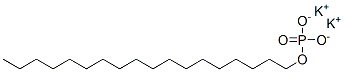 1-Octadecanol, phosphate, potassium salt Structure