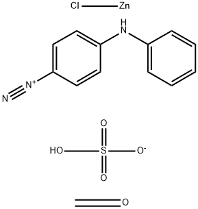 4-DIAZODIPHENYLAMINE/FORMALDEHYDE응축수HYDROGENSULFATEZINCCHLORIDECOMPLEX 구조식 이미지