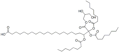 Glyceryl tricaprylate/caprate/laurate 구조식 이미지