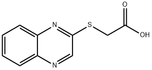 2-(2-QUINOXALINYLSULFANYL)ACETIC ACID Structure