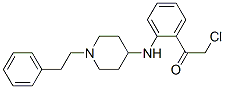 Ethanone,  2-chloro-1-[2-[[1-(2-phenylethyl)-4-piperidinyl]amino]phenyl]- 구조식 이미지