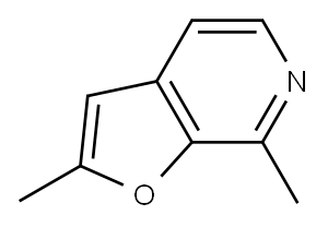 2,7-Dimethylfuro[2,3-c]pyridine 구조식 이미지