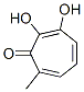 2,4,6-Cycloheptatrien-1-one, 2,3-dihydroxy-7-methyl- (9CI) Structure