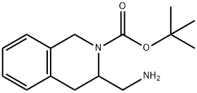 3-AMINOMETHYL-2-BOC-3,4-DIHYDRO-1H-ISOQUINOLINE 구조식 이미지
