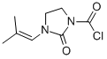 1-Imidazolidinecarbonyl chloride, 3-(2-methyl-1-propenyl)-2-oxo- (9CI) Structure