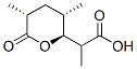 (R)-2-[(3R,5S,6S)-3,5-Dimethyltetrahydro-2-oxo-2H-pyran-6-yl]propionic acid Structure